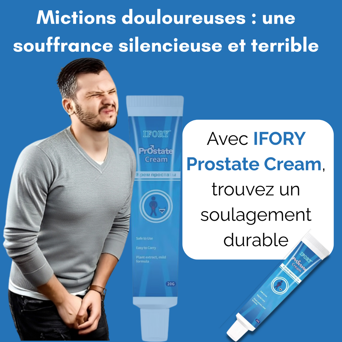 IFORY Cream Prostate : Retrouvez des Nuits Paisibles et une Vie Sans Douleur