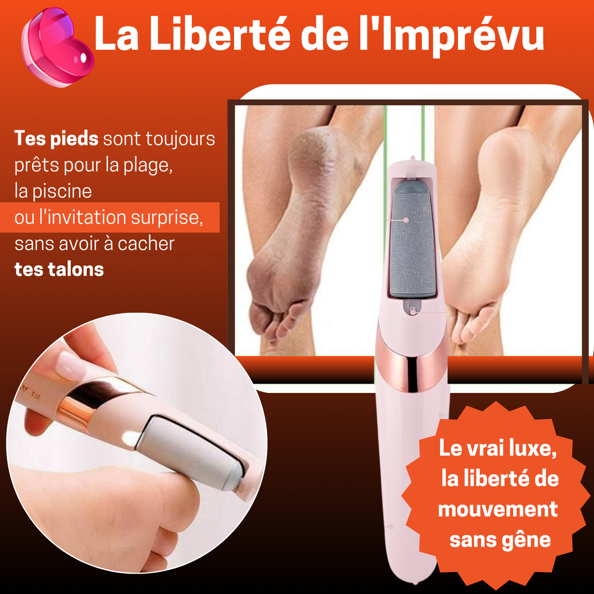 👣 KIT ÉLECTRIQUE ANTI-CALLOSITÉS – Ta Confiance Commence par Tes Pieds !