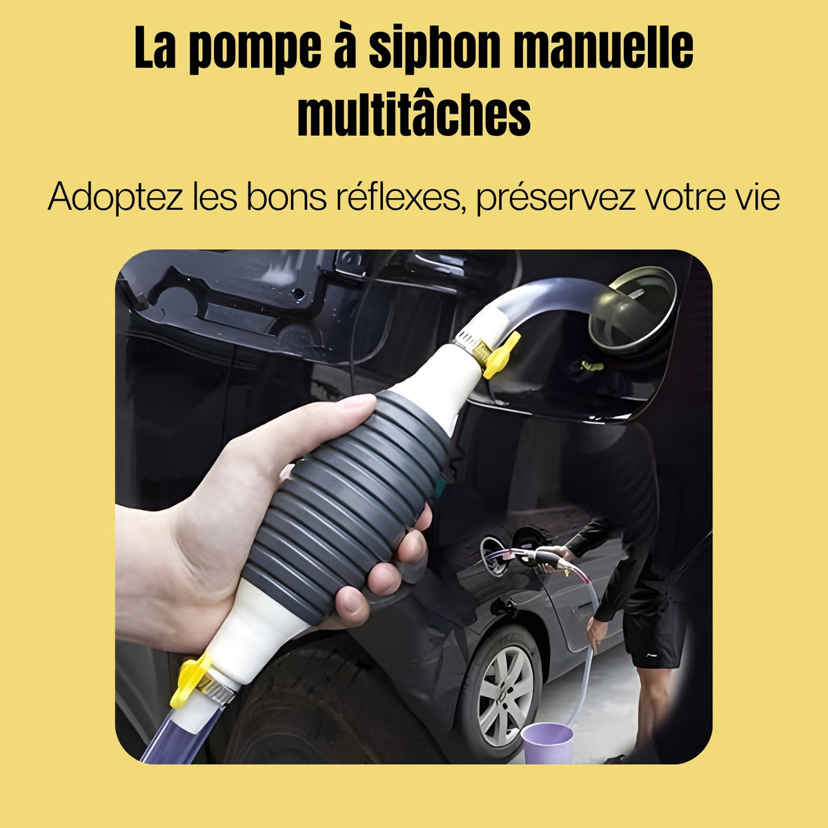 Transférez n'importe quel liquide en 60 secondes, sans effort et sans une seule goutte par terre
