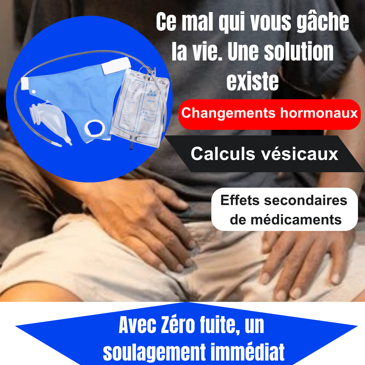 Zéro Fuite, Zéro Stress -Le Collecteur d'Urine Portable et Discret pour Vivre et Voyager sans Crainte des Fuites