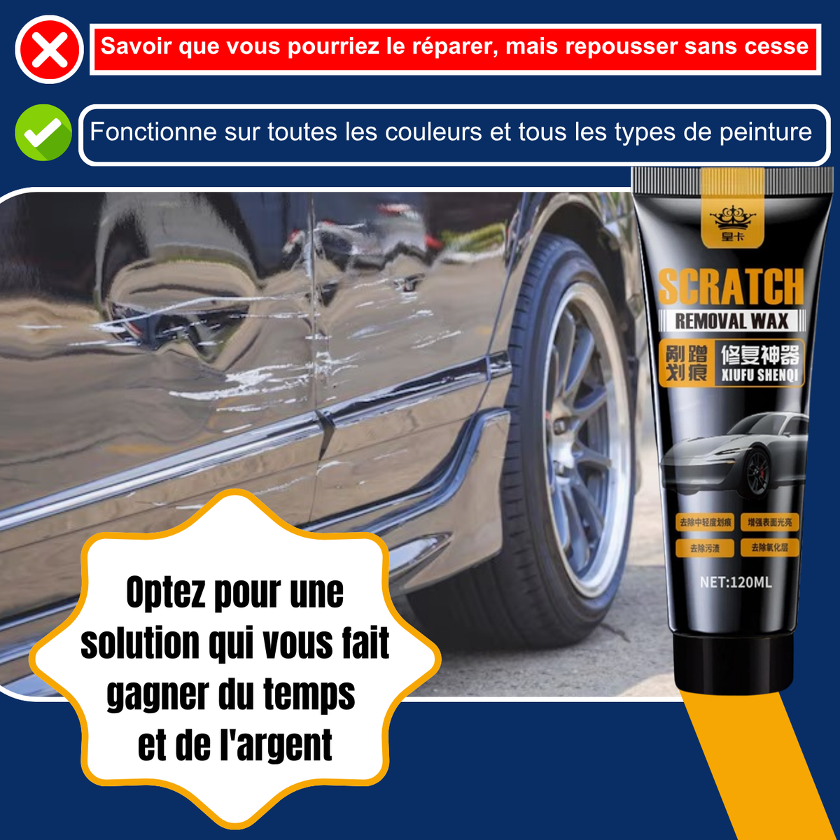 Cette Rayure Agacante sur Votre Voiture ? Effacez-la en 5 Minutes pour Moins que le Prix d'un Plein