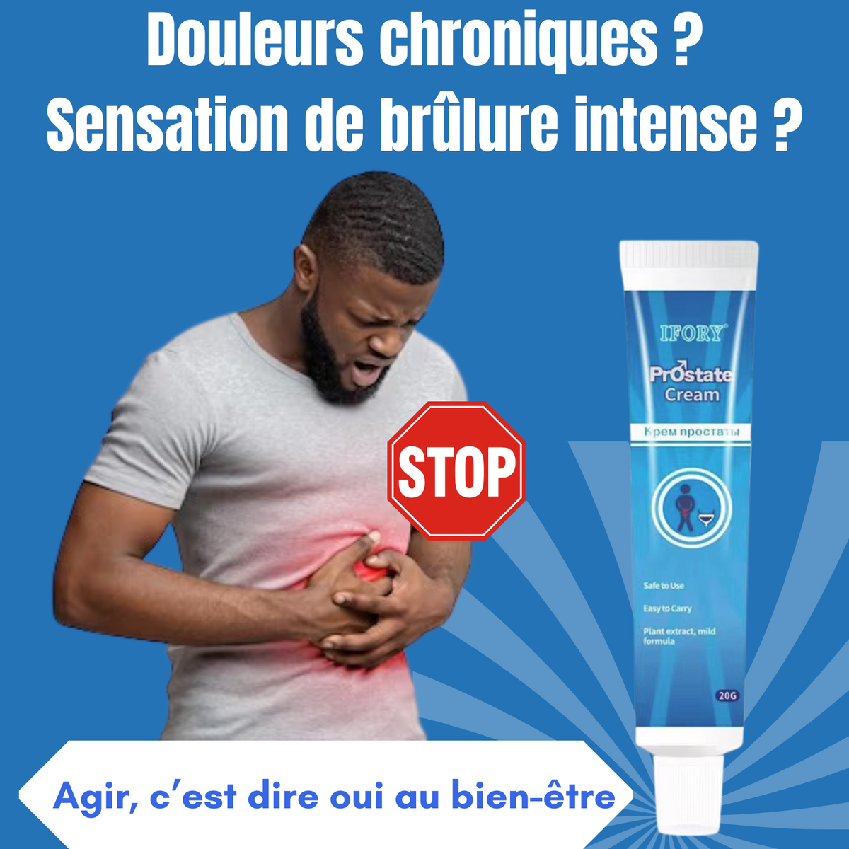 IFORY Cream Prostate : Retrouvez des Nuits Paisibles et une Vie Sans Douleur