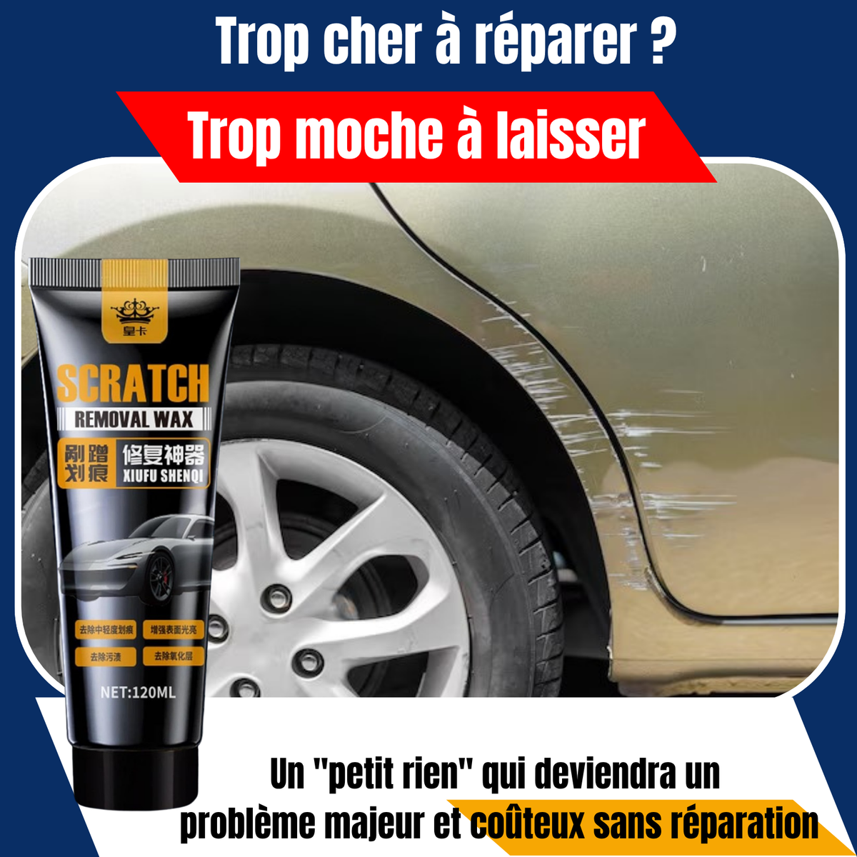 Cette Rayure Agacante sur Votre Voiture ? Effacez-la en 5 Minutes pour Moins que le Prix d'un Plein