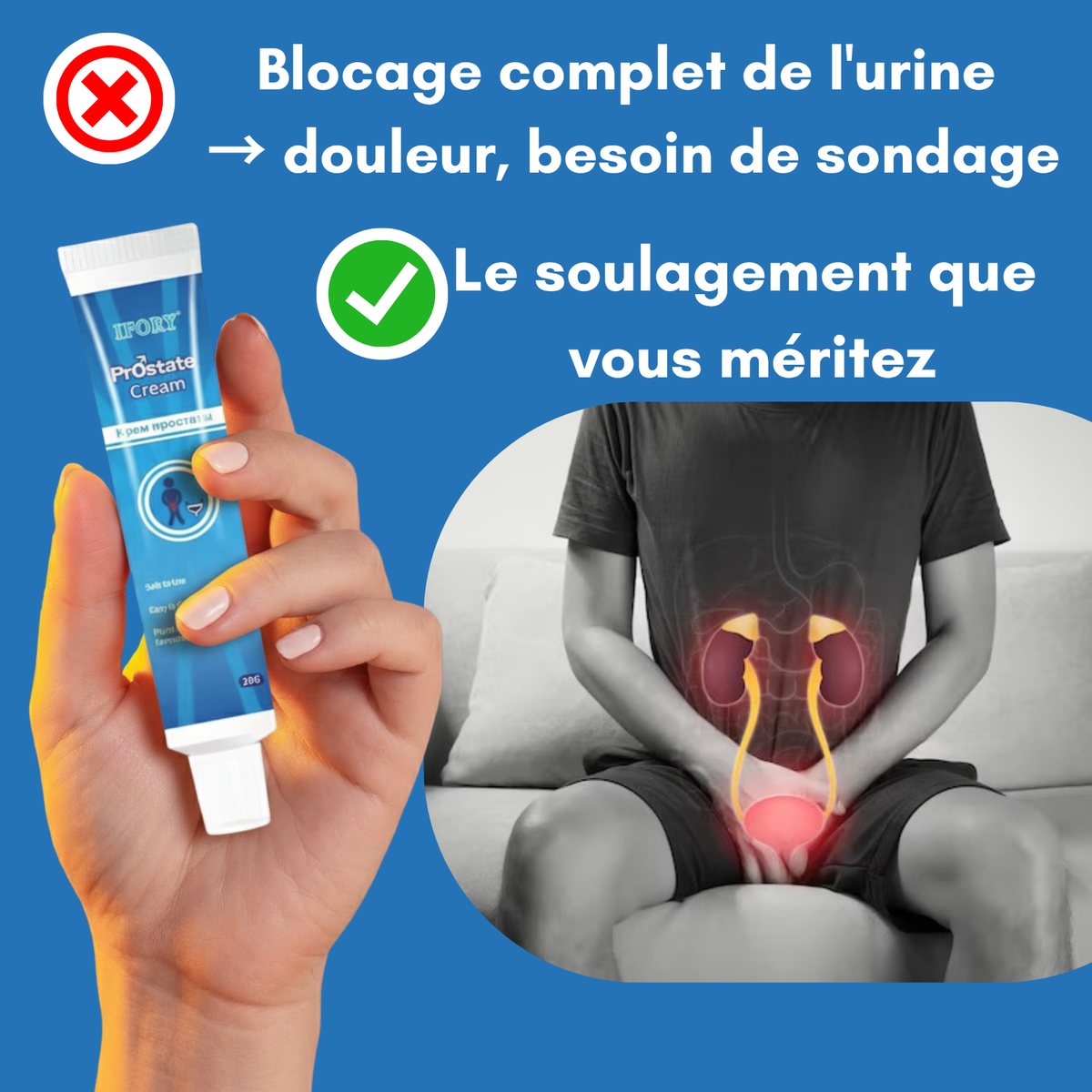 IFORY Cream Prostate : Retrouvez des Nuits Paisibles et une Vie Sans Douleur