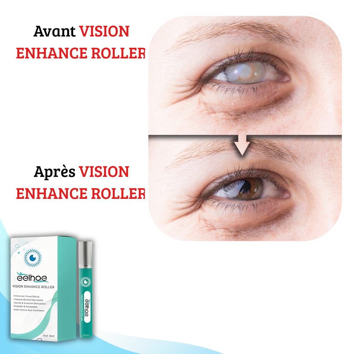 VISION ENHANCE ROLLER : La clarté - Offrez à Vos Yeux une Vitalité Nouvelle