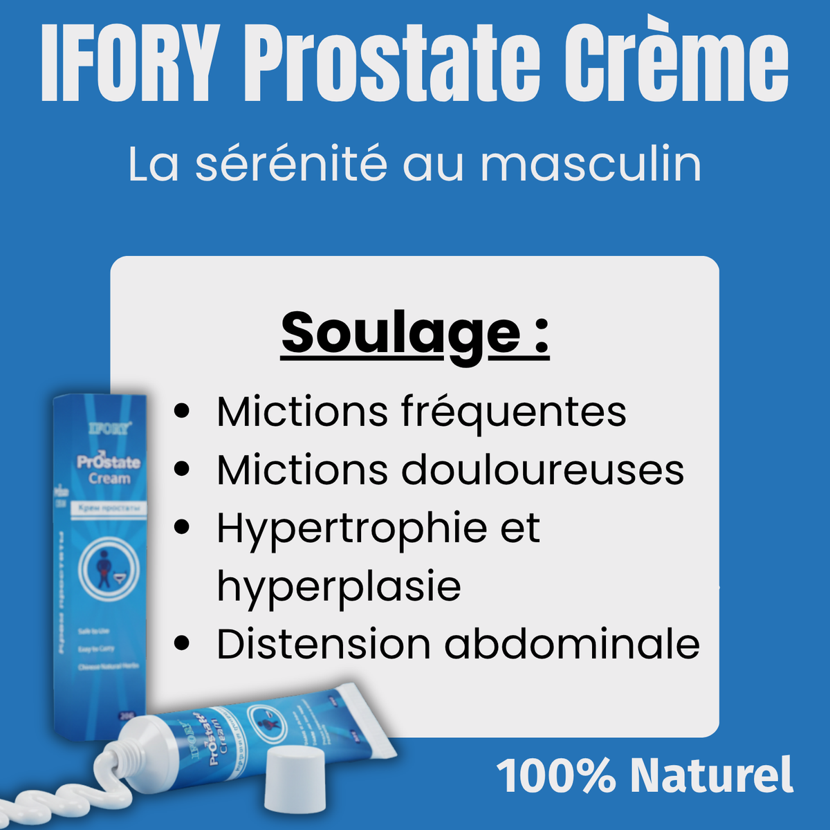 IFORY Cream Prostate : Retrouvez des Nuits Paisibles et une Vie Sans Douleur