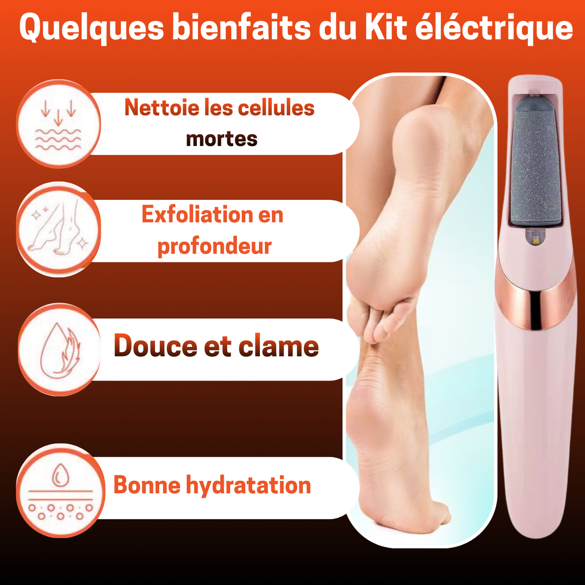 👣 KIT ÉLECTRIQUE ANTI-CALLOSITÉS – Ta Confiance Commence par Tes Pieds !