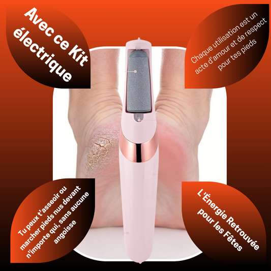 👣 KIT ÉLECTRIQUE ANTI-CALLOSITÉS – Ta Confiance Commence par Tes Pieds !