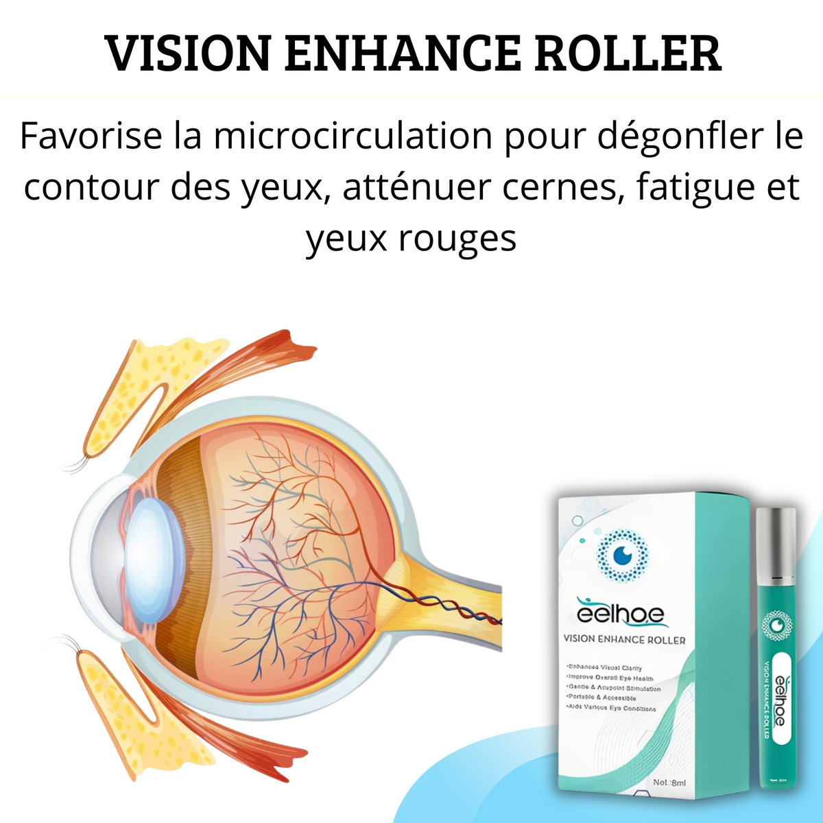 VISION ENHANCE ROLLER : La clarté - Offrez à Vos Yeux une Vitalité Nouvelle