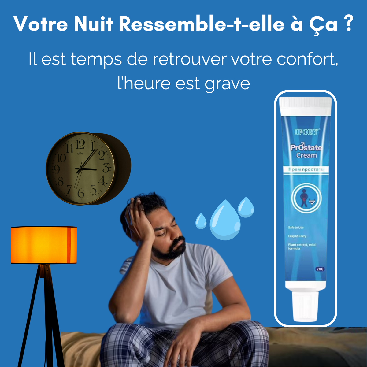 IFORY Cream Prostate : Retrouvez des Nuits Paisibles et une Vie Sans Douleur