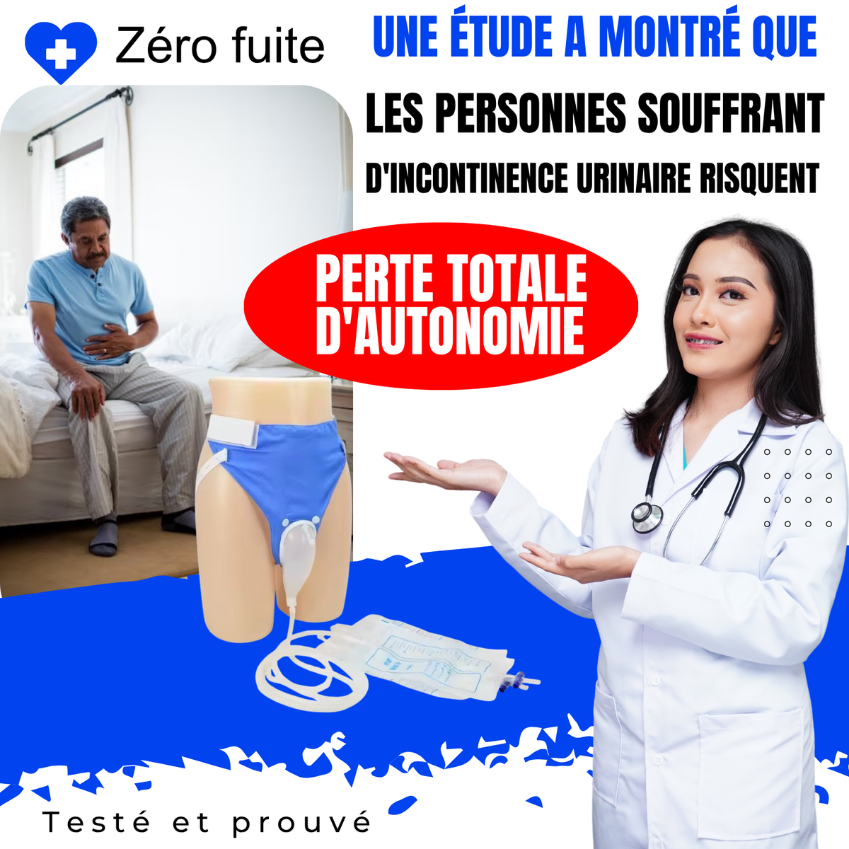 Zéro Fuite, Zéro Stress -Le Collecteur d'Urine Portable et Discret pour Vivre et Voyager sans Crainte des Fuites