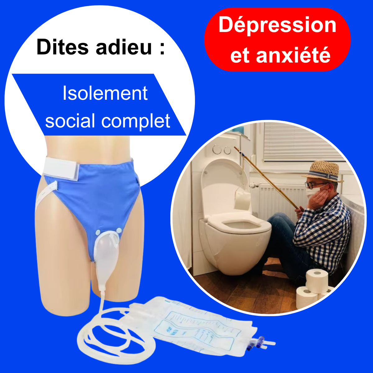 Zéro Fuite, Zéro Stress -Le Collecteur d'Urine Portable et Discret pour Vivre et Voyager sans Crainte des Fuites