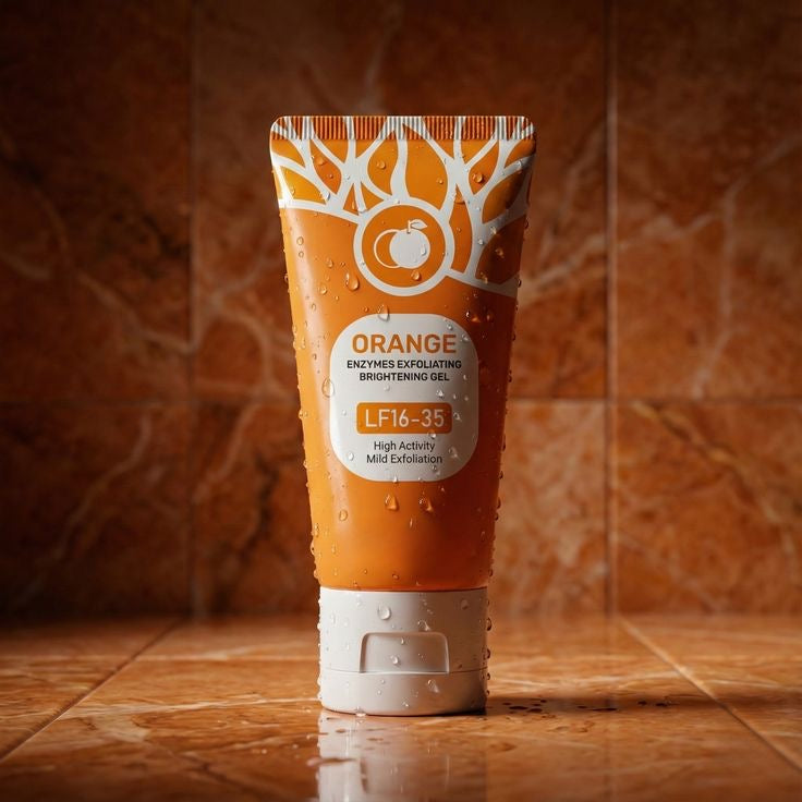 GEL EXFOLIANT À L’ORANGE –  Le secret pour une peau éclatante et sans imperfections