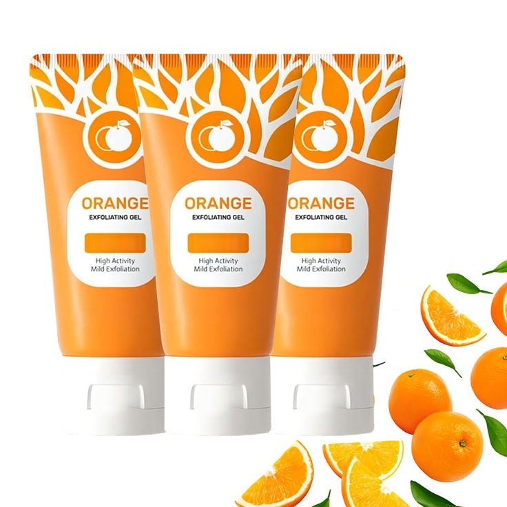 GEL EXFOLIANT À L’ORANGE –  Le secret pour une peau éclatante et sans imperfections