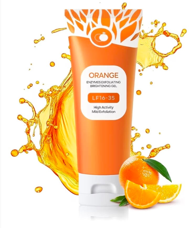 GEL EXFOLIANT À L’ORANGE –  Le secret pour une peau éclatante et sans imperfections