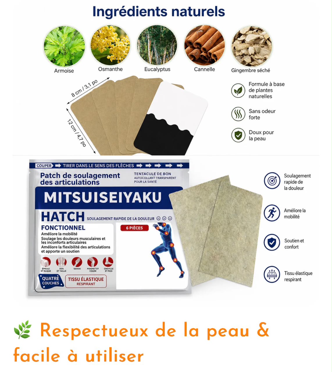 PATCH ANTI-DOULEUR ARTICULATION